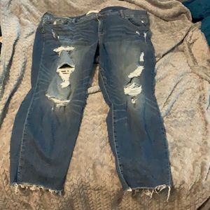 Torrid boyfriend crop jeans